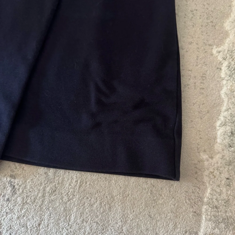 Ann Taylor Loft rich navy faux wrap asymmetrical skirt